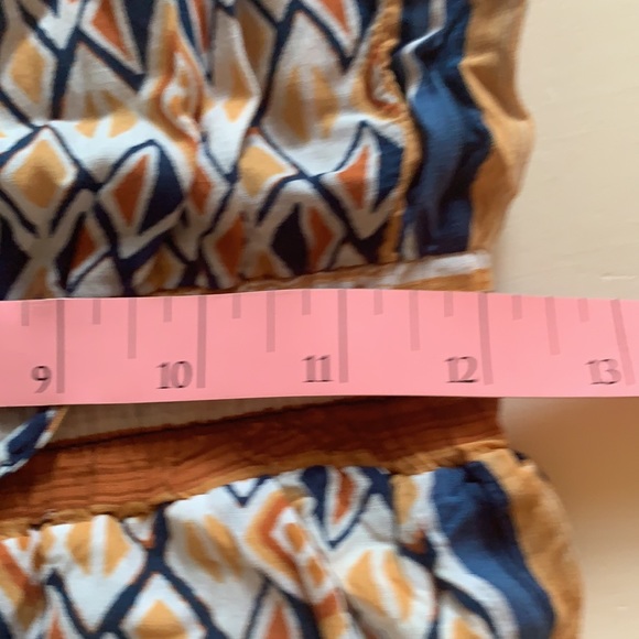 Forever 21-Contemporary Collection - Orange & Blue Patterned Jumpsuit - Picture 9 of 11